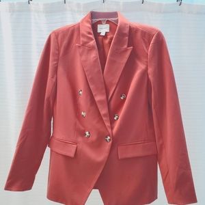 Nine West: med. salmon blazer like new, only worn once
